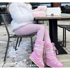 Moon Boots Tecnica Women’s Winter Snow Boot Pink EU 42/ 44 US 9- 10.5